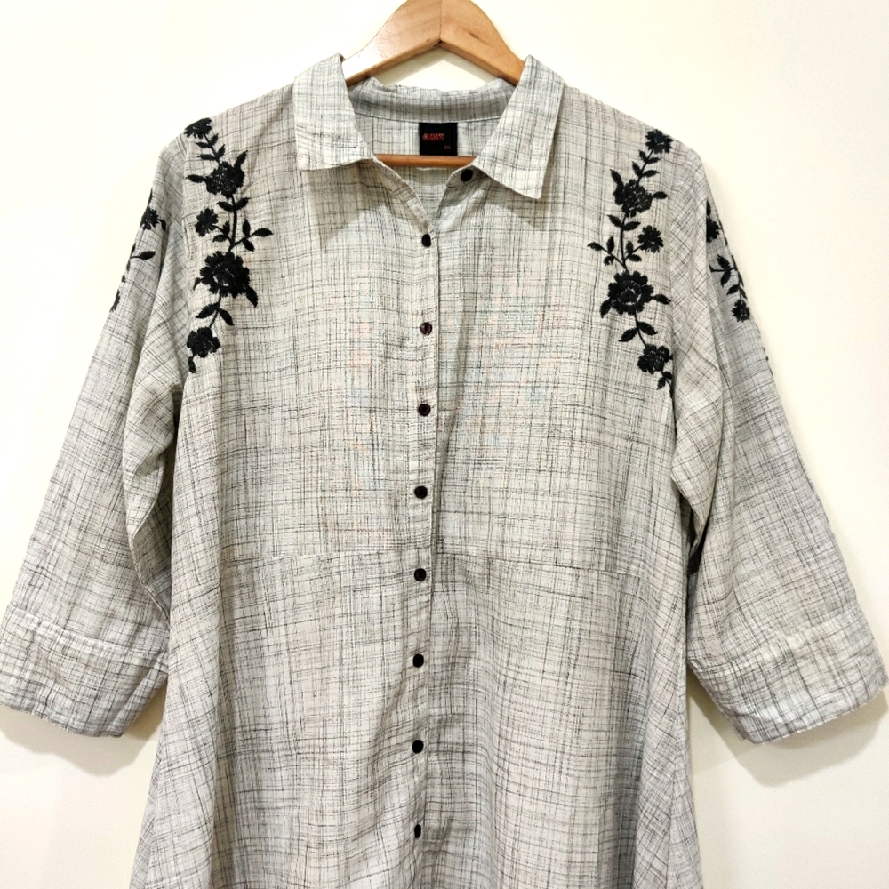 (NWOT) Checkered Kurti - Picture 6 of 7